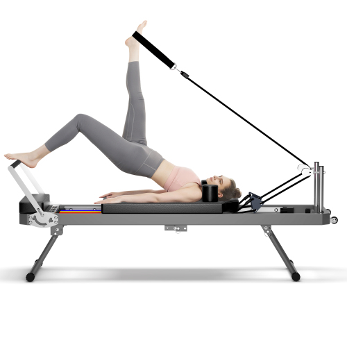 NATICORE Pilates Core Bed, Foldable Home High Quality, Yoga Studio Same Commercial Fitness Equipment, Black