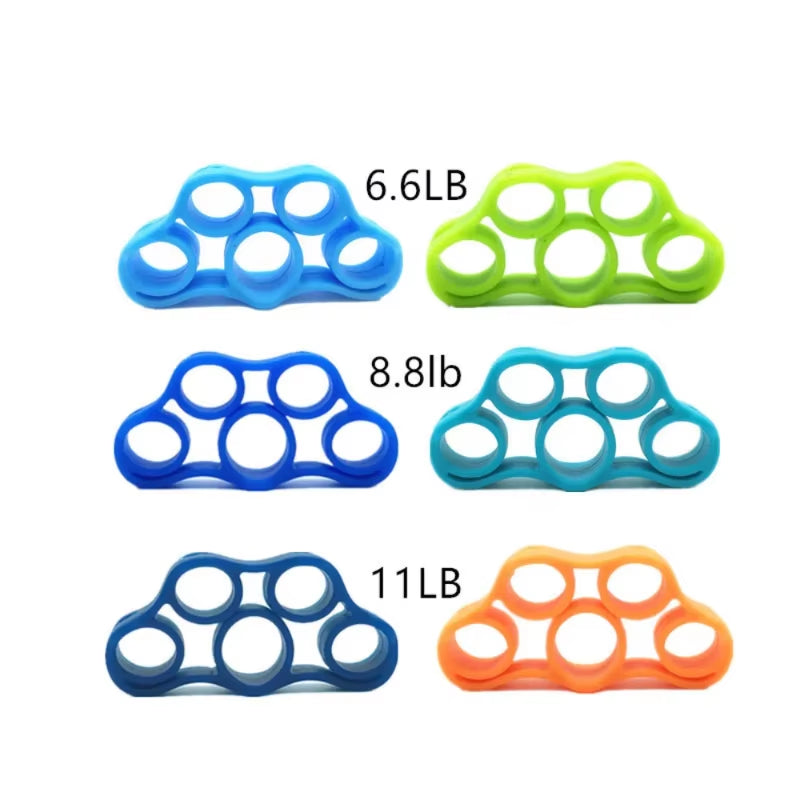 Hand Gripper Silicone Finger Expander Exercise Hand Grip Wrist Strength Trainer Finger Exerciser Resistance Bands Fitness