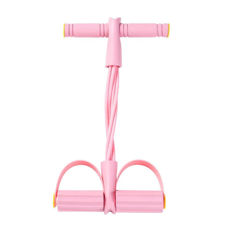 Multifunction Pedal Resistance Trainer with 6 Tubes Stronger Resistance for Effective Training Portable Foot Pedal Exerciser for Full Body Home Workout Stretching & Fitness Training