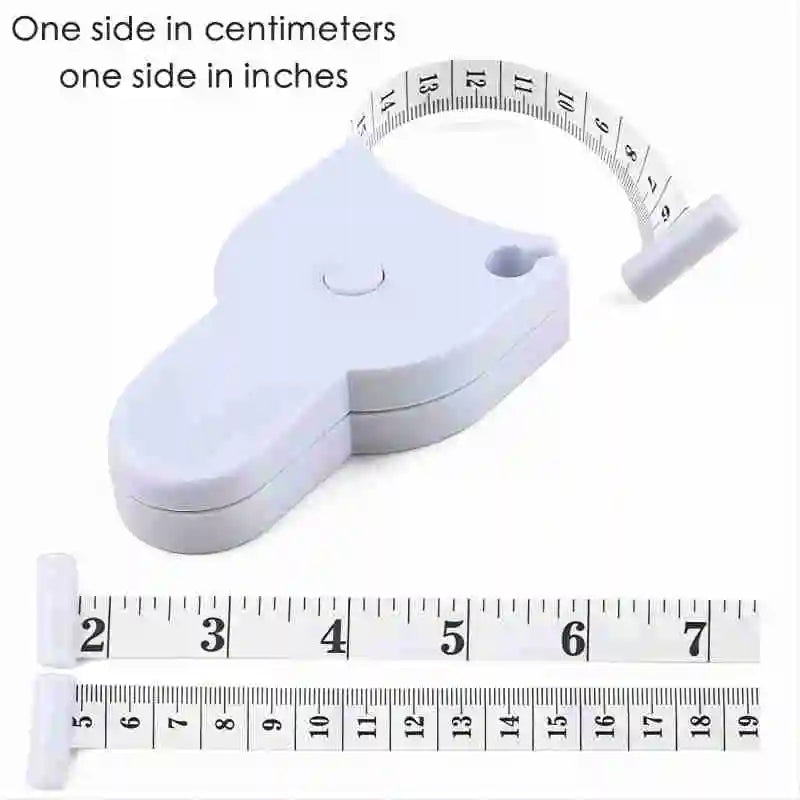Portable Fitness Telescopic Health Tape Measure with Handle Torch Y-Shaped Tape Measure Waist Circumference Tape Measure