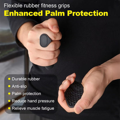 Anti-Slip Grips Strengthener Portable Finger Trainer Ergonomic Rubber Hand Protector for Weight Lifting Pull-Ups Gym Training