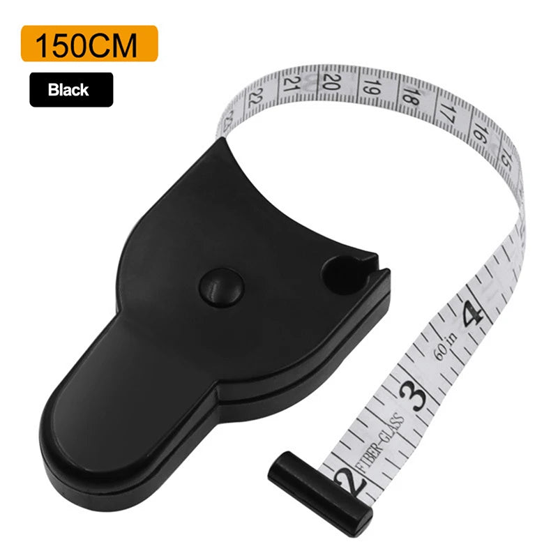 Portable Fitness Telescopic Health Tape Measure with Handle Torch Y-Shaped Tape Measure Waist Circumference Tape Measure