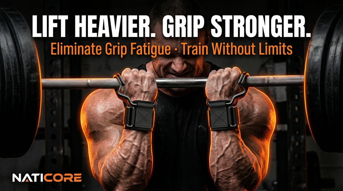 NATICORE Fitness PowerHook Lifting Hooks