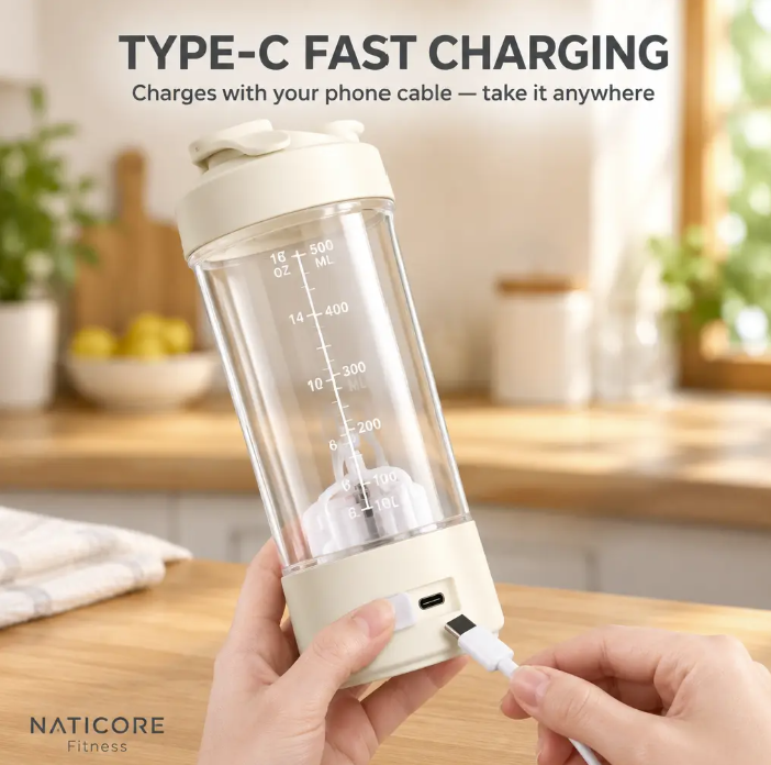Electric Protein Shaker Bottle